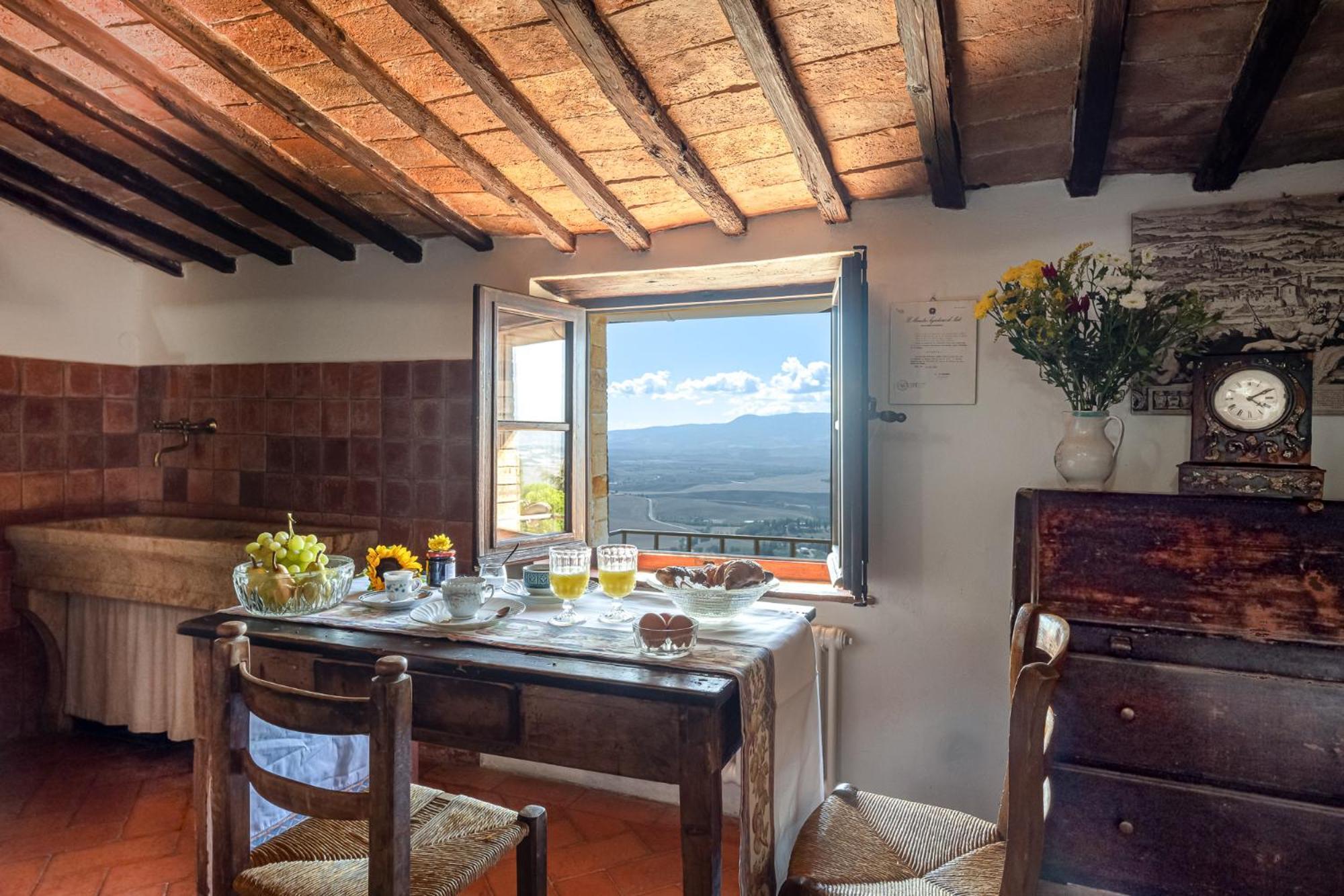 Artistica Pienza - Breathtaking Val D'Orcia View Apartment Bagian luar foto